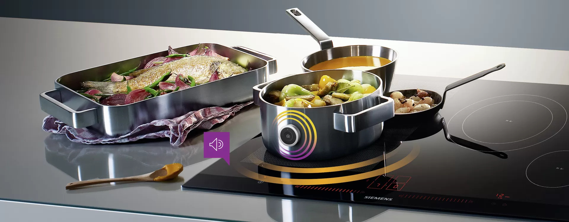 Siemens cookingSensor Plus e fryingSensor Plus.