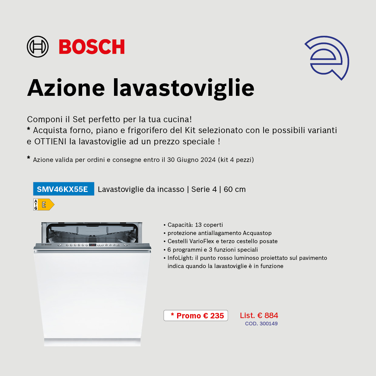 Promozione Lavastoviglie Bosch
